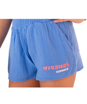 Royal Blue Mykonos Jet Setter Gauze Shorts