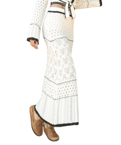 Cream Crochet Maxi Skirt