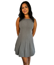 Pleat Swing Mini Dress