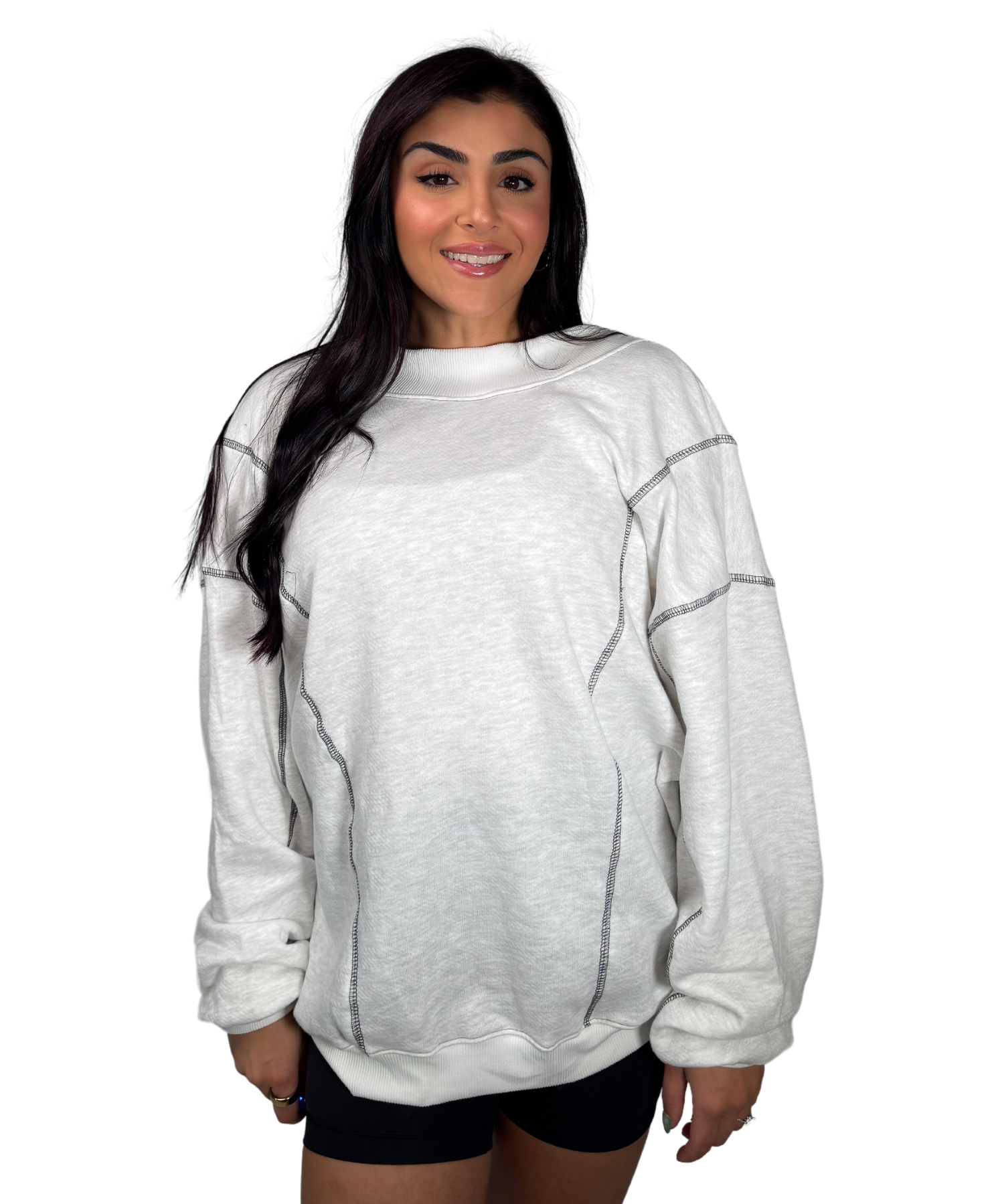 Reversible Twist-Front Sweatshirt