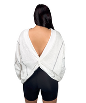 Reversible Twist-Front Sweatshirt