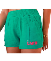 Apple Green St. Barth Jet Setter Gauze Shorts