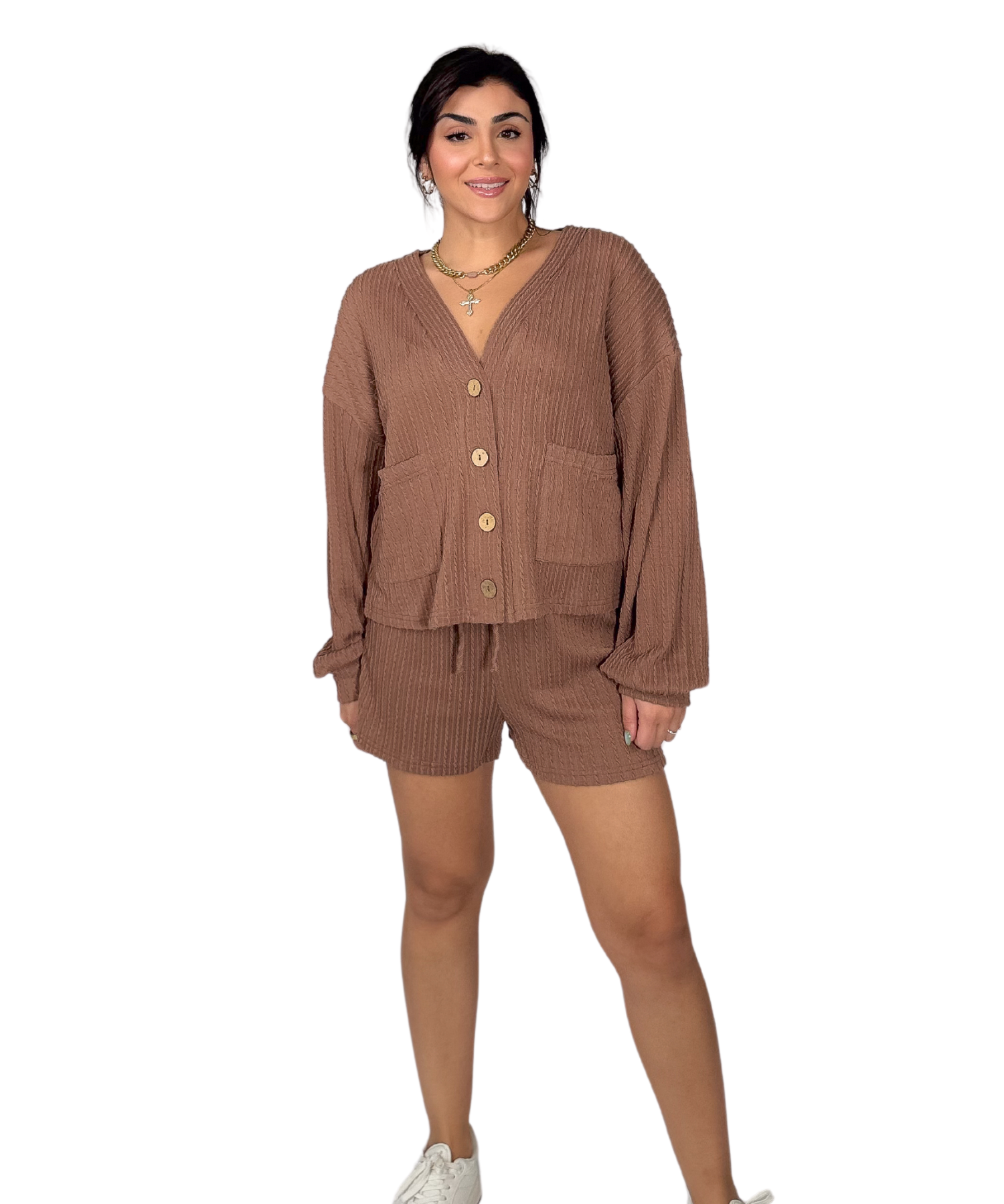 Brown Drawstring Set