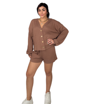 Brown Drawstring Set