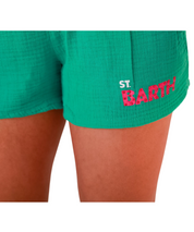 Apple Green St. Barth Jet Setter Gauze Shorts